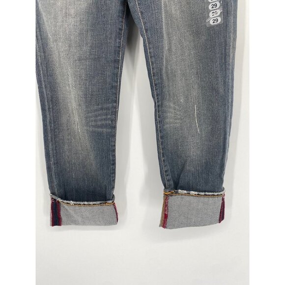 RALPH LAUREN POLO Jeans COMPANY CROP CUFFED DISTRESS SIZE 29 NWT - Picture 2 of 5